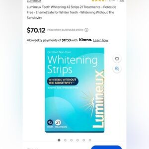 Lumineux Whitening Strips - Teal Box